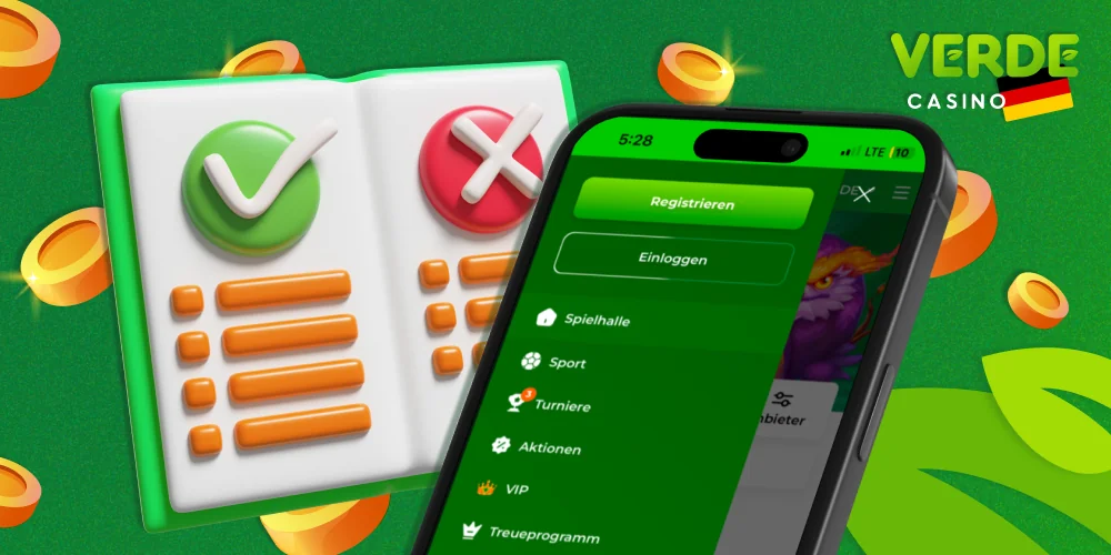 Wie registriere ich mich richtig bei Verde Casino Deutschland