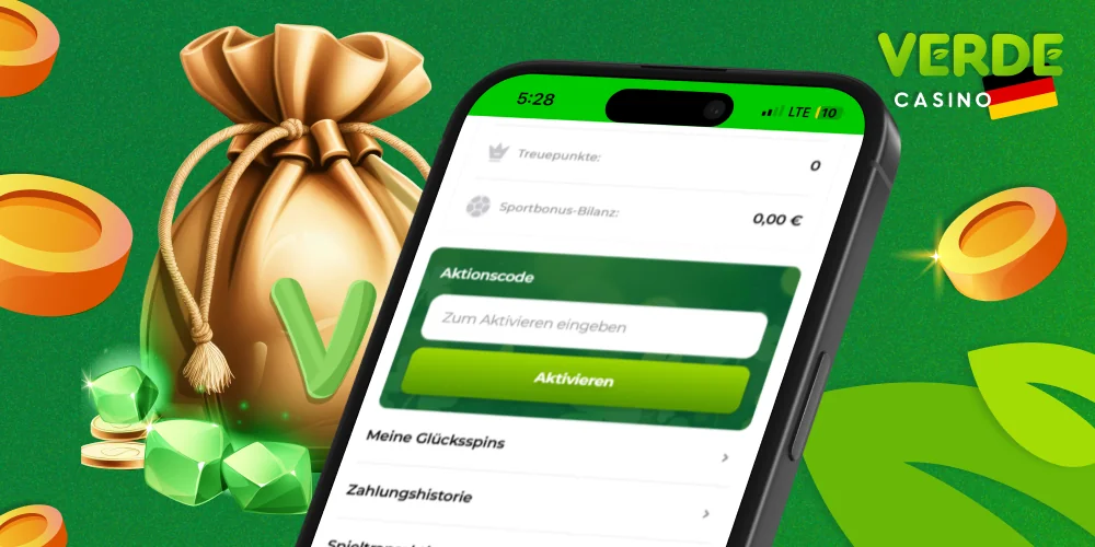Bedingungen für den Erhalt eines Bonuscodes